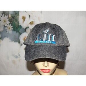 SUPER BOWL 52 LII Adjustable Hat Patriots V Eagles Gray Baseball Cap NFL